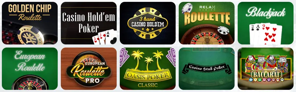 Giochi da tavolo al GAMERSBET CASINO